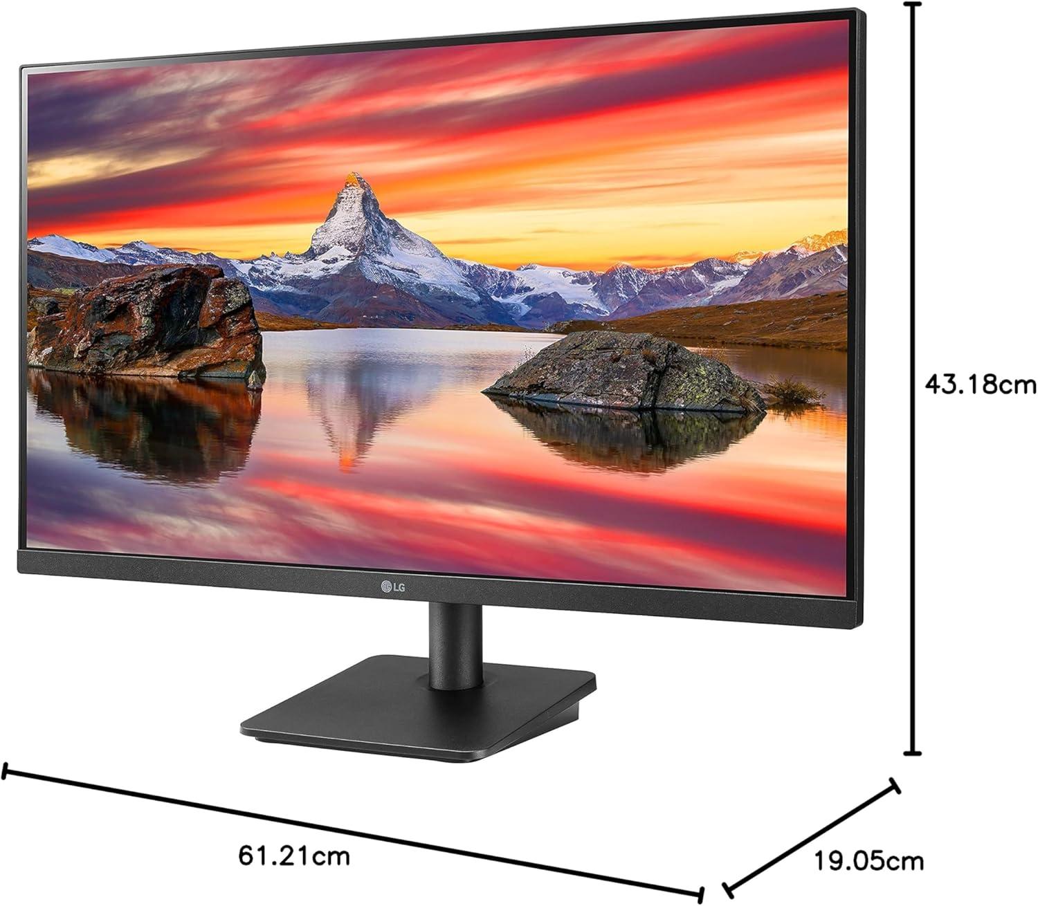 imageLG 27MP400B 27 Inch Monitor Full HD 1920 x 1080 IPS Display with 3Side Virtually Borderless Design AMD FreeSync and OnScreen Control  BlackTilt Stand  75Hz refresh rate