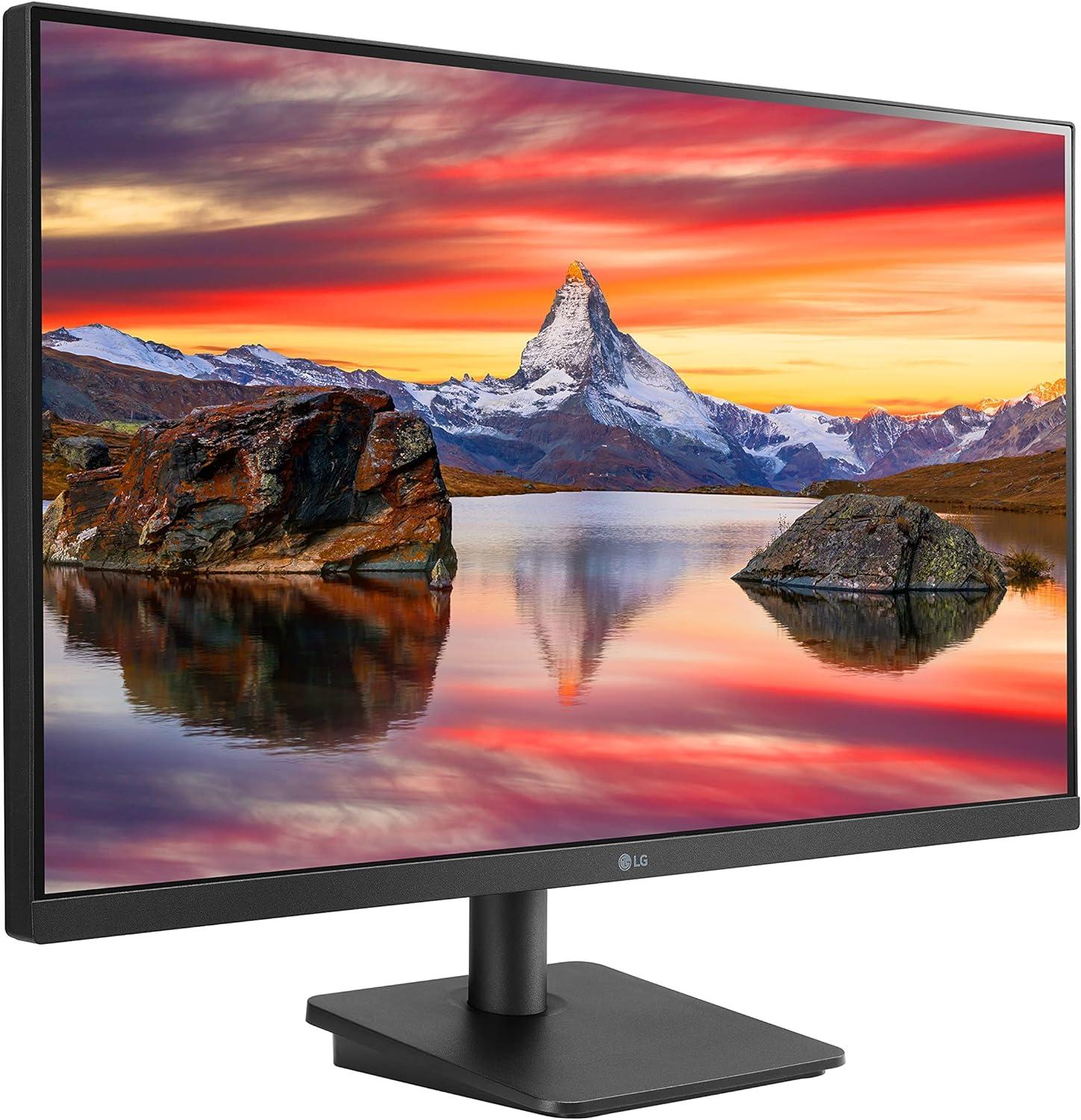 imageLG 27MP400B 27 Inch Monitor Full HD 1920 x 1080 IPS Display with 3Side Virtually Borderless Design AMD FreeSync and OnScreen Control  BlackTilt Stand  75Hz refresh rate