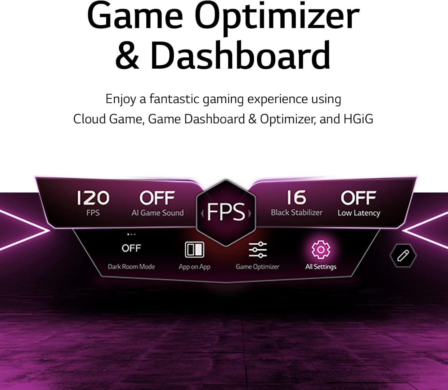 imageLG 55Inch Class UQ7570 Series 4K Smart TV AIPowered 4K Cloud Gaming 55UQ7570PUJ 2022 Black65 inch