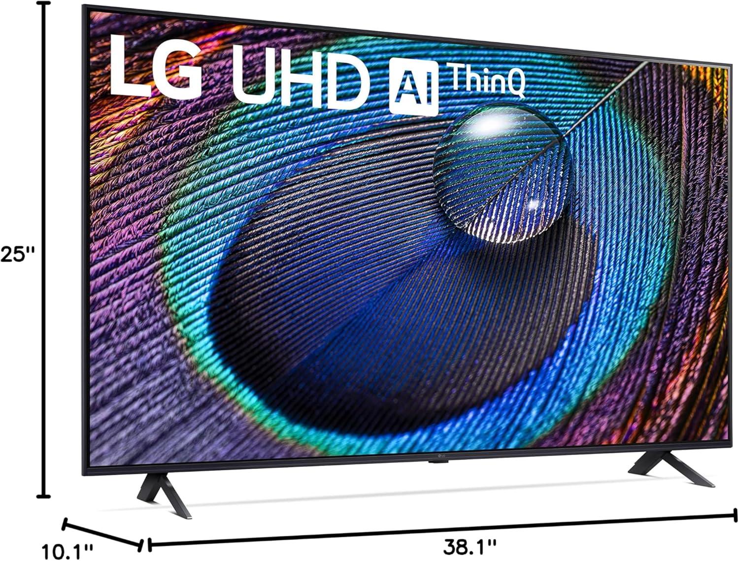 imageLG 55Inch Class UR9000 Series Alexa Builtin 4K Smart TV 3840 x 2160Bluetooth WiFi USB Ethernet HDMI 60Hz Refresh Rate AIPowered 4K43 inch