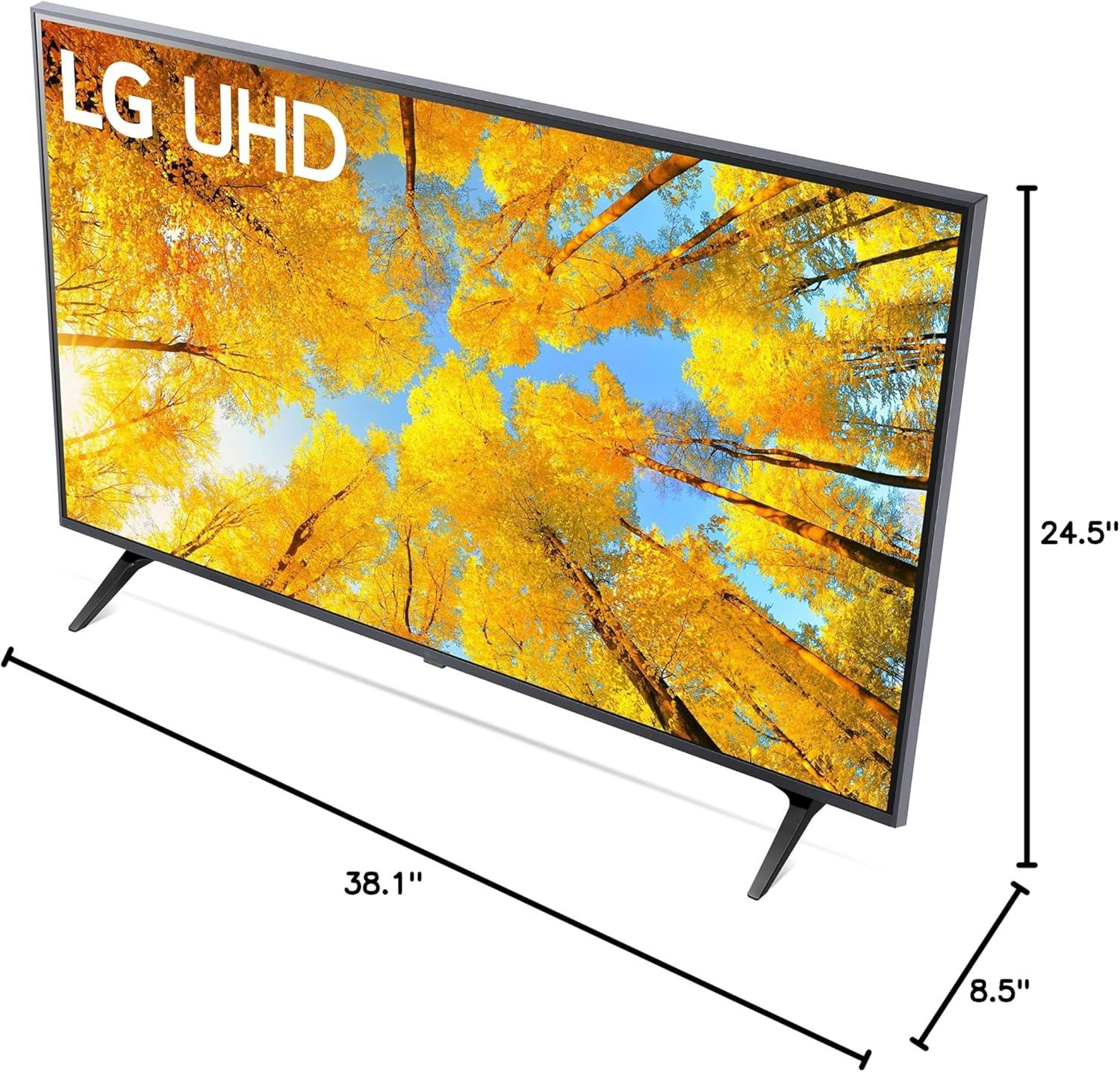 imageLG 75Inch Class UQ7590 Series 4K Smart TV AIPowered 4K Cloud Gaming 75UQ7590PUB 2022Grey43 inch