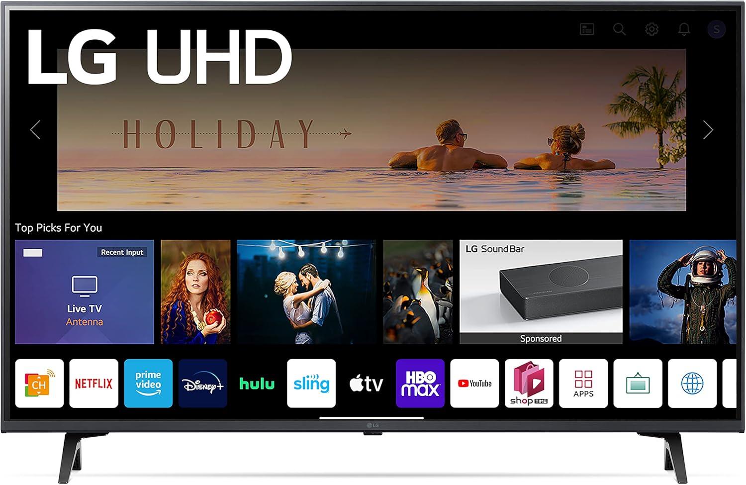 imageLG 75Inch Class UQ7590 Series 4K Smart TV AIPowered 4K Cloud Gaming 75UQ7590PUB 2022Grey43 inch