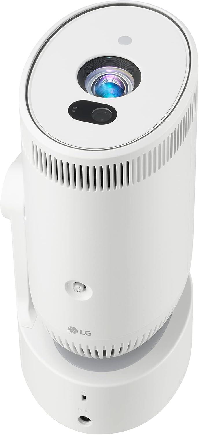 imageLG CineBeam Home Cinema PU700R 4K UHD Smart Projector HDR10 1000 Lumens Auto Screen Adjustment with 90 Degree rotation Airplay 2 support Bluetooth Dual sound out Mood lighting