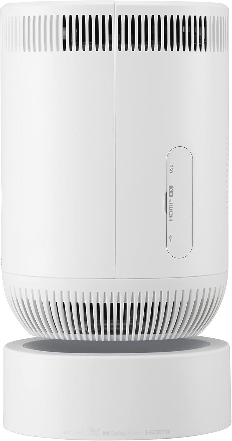 imageLG CineBeam Home Cinema PU700R 4K UHD Smart Projector HDR10 1000 Lumens Auto Screen Adjustment with 90 Degree rotation Airplay 2 support Bluetooth Dual sound out Mood lighting