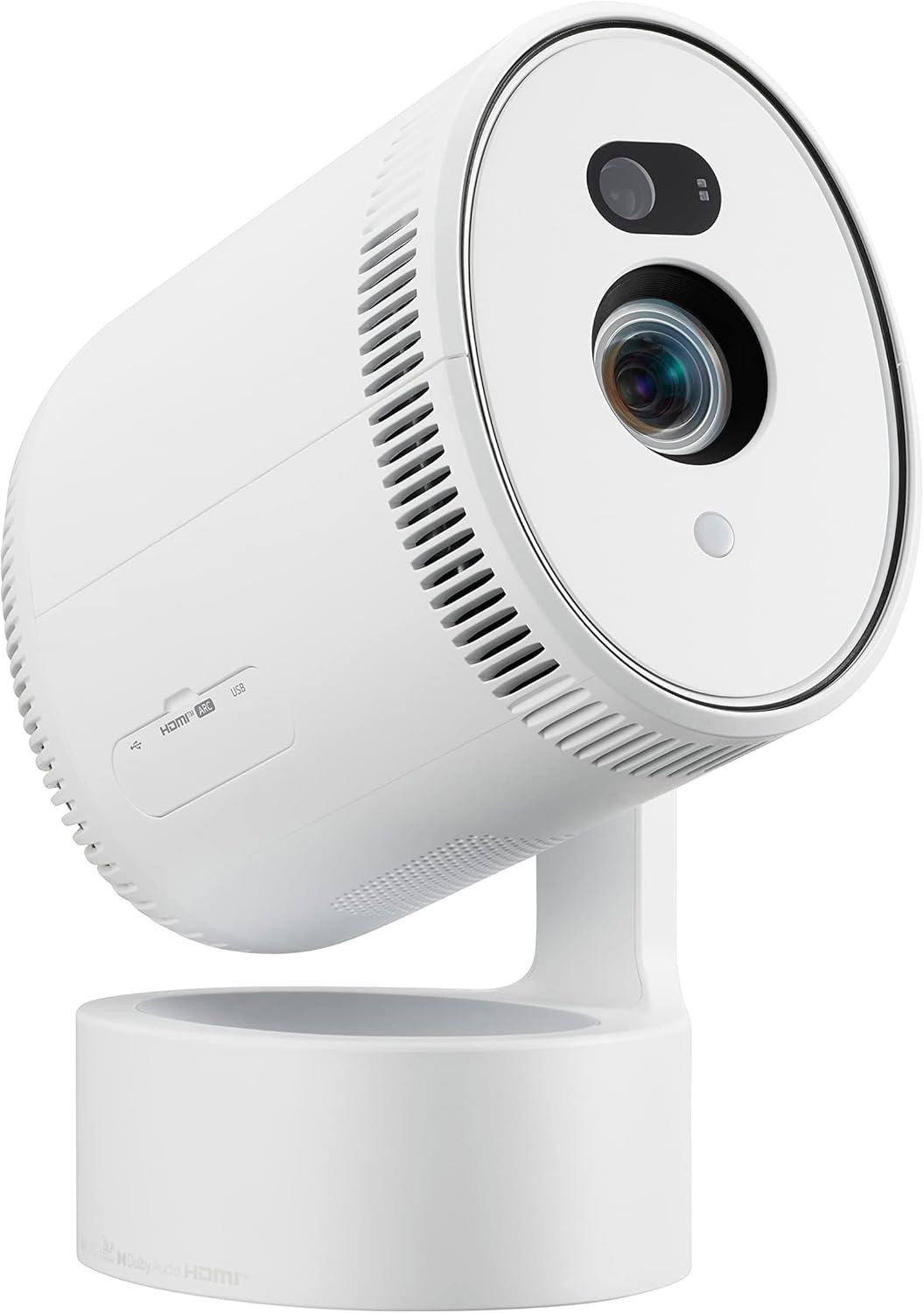 imageLG CineBeam Home Cinema PU700R 4K UHD Smart Projector HDR10 1000 Lumens Auto Screen Adjustment with 90 Degree rotation Airplay 2 support Bluetooth Dual sound out Mood lighting