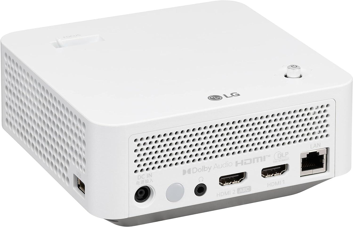 imageLG CineBeam PF510Q Portable Full HD 1920 x 1080 LED Smart Projector Airplay 2 and Screen Share support Bluetooth Audio Dual OutPF510QAUS