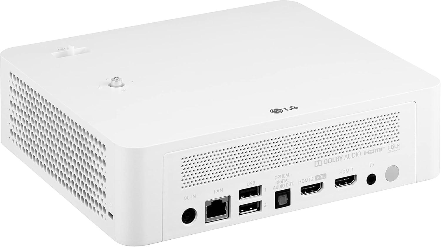 imageLG CineBeam PF510Q Portable Full HD 1920 x 1080 LED Smart Projector Airplay 2 and Screen Share support Bluetooth Audio Dual OutPF610PAUS