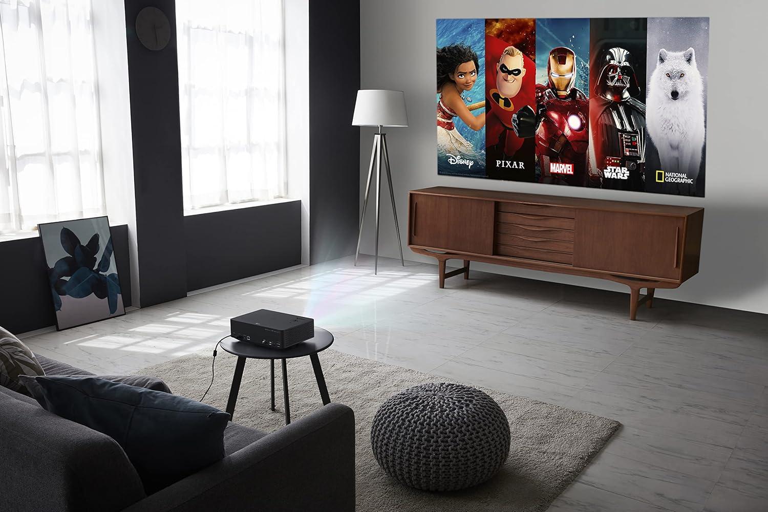imageLG CineBeam UHD 4K Projector HU70LAB  DLP Home Theater Smart Projector BlackHU70LABAUS