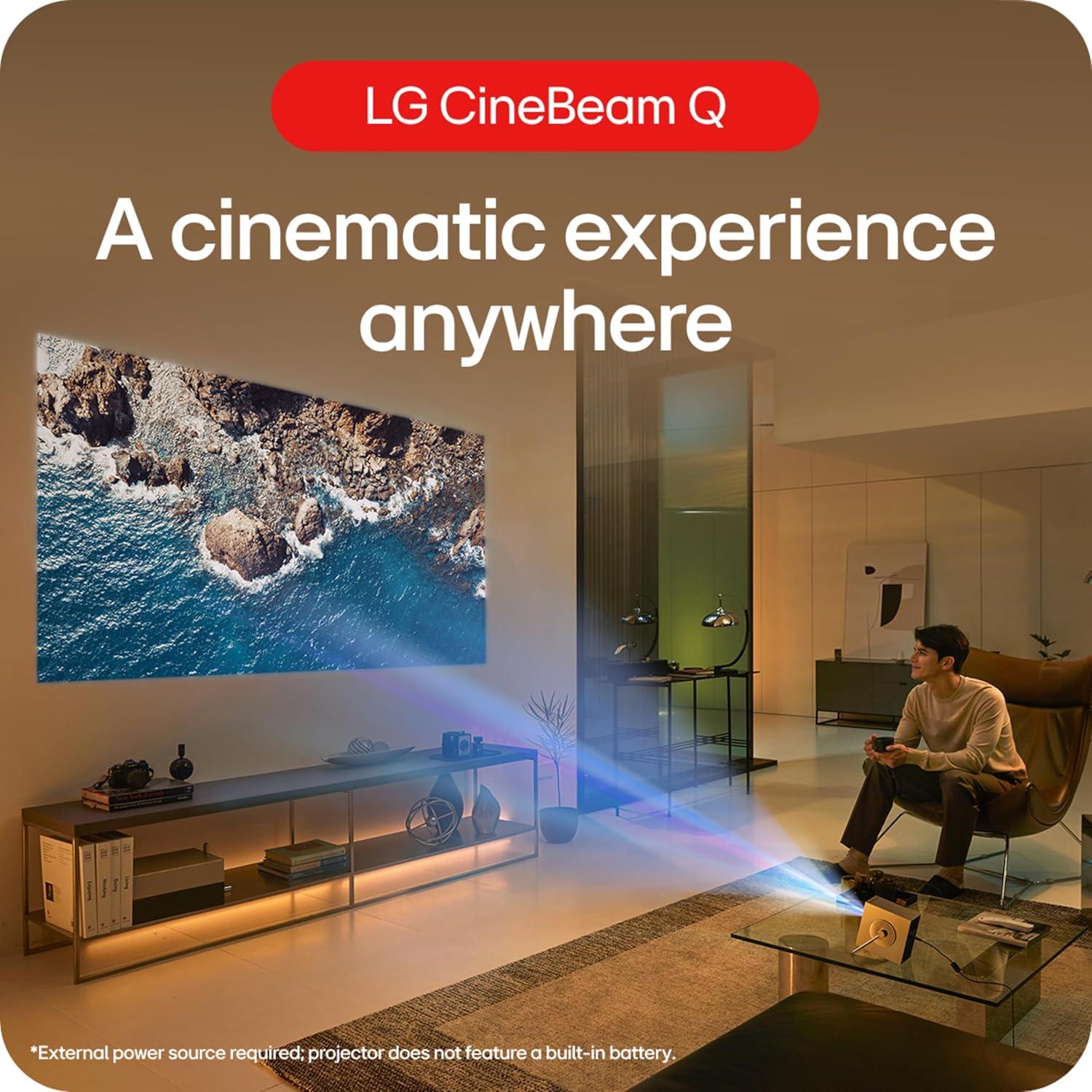 imageLG CineBeam UHD 4K Projector HU70LAB  DLP Home Theater Smart Projector BlackHU710PBAUS