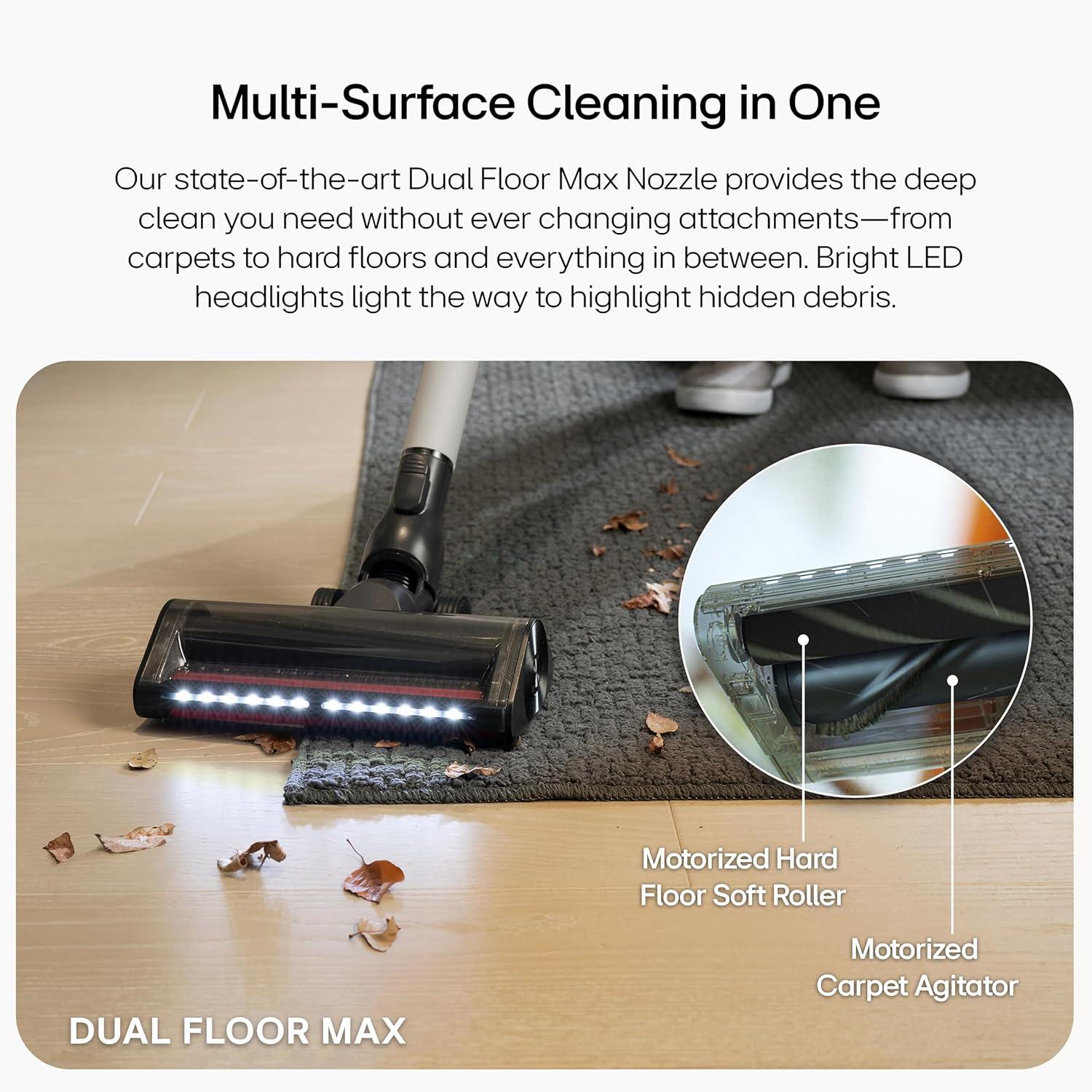 imageLG CordZero A925  Cordless Stick Vacuum Cleaner 120 Minute Runtime wExtra Rechargeable Battery Dual Floor Max 2024 Update Lightweight Cleans Carpet Hardwood Pet Hair Portable Charging Stand
