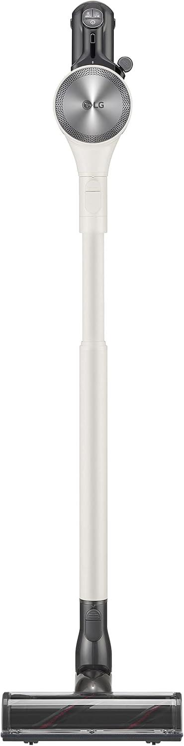 imageLG CordZero A937  Cordless Stick Vacuum Cleaner with AutoEmpty Base 120 Minute Runtime wExtra Rechargeable Battery Dual Floor Max Lightweight Powerful Cleaning for Carpet Hardwood Pet HairSand Beige A939kbgs