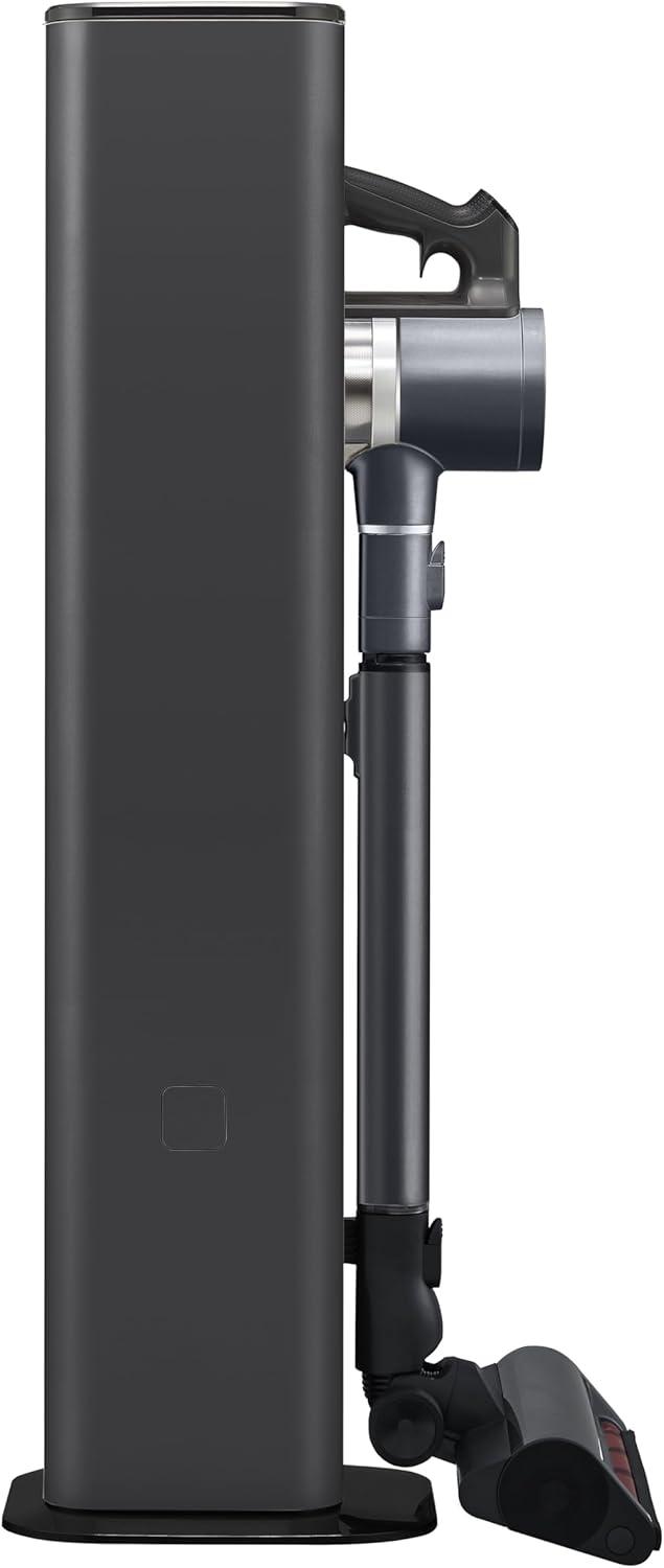 imageLG CordZero A937  Cordless Stick Vacuum Cleaner with AutoEmpty Base 120 Minute Runtime wExtra Rechargeable Battery Dual Floor Max Lightweight Powerful Cleaning for Carpet Hardwood Pet HairIron Grey A937kgms