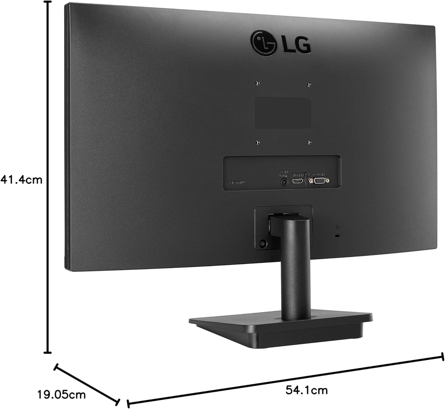 imageLG FHD 1920 x 1080 24 Inch Computer Monitor IPS AMD FreeSync 3Side Borderless Design 75Hz 5ms Reader Mode Smart Energy Saving OnScreen Control HDMI DSub 24MP400B BlackTilt
