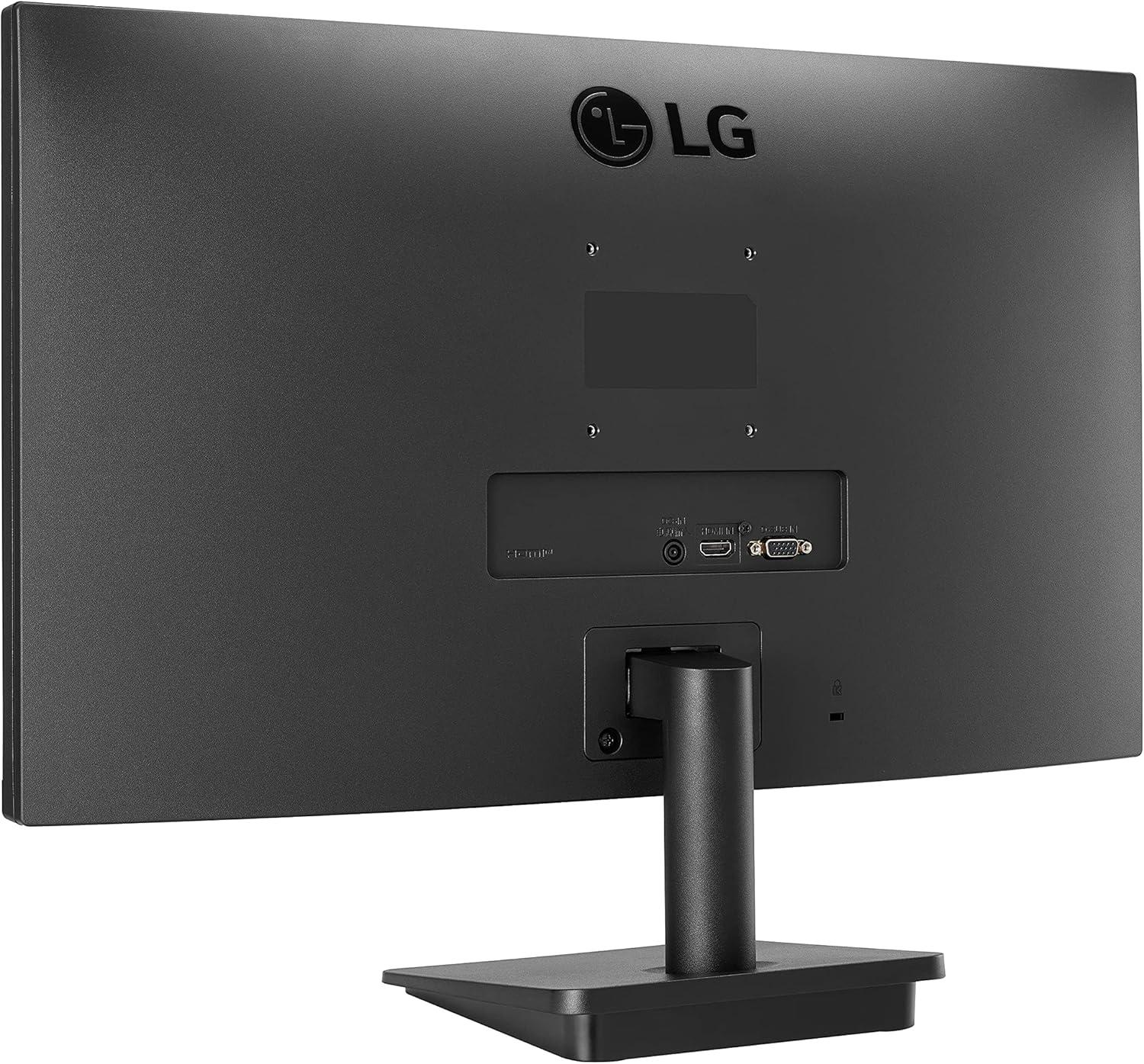 imageLG FHD 1920 x 1080 24 Inch Computer Monitor IPS AMD FreeSync 3Side Borderless Design 75Hz 5ms Reader Mode Smart Energy Saving OnScreen Control HDMI DSub 24MP400B BlackTilt