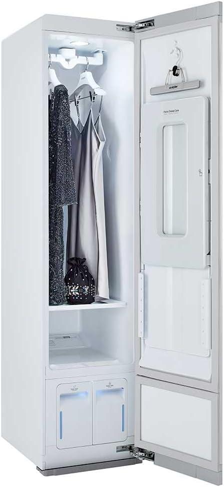 imageLG Styler Steam Closet Clothes Steamer for Garments and Household Item Care WiFi enabled White S3WFBNEspresso
