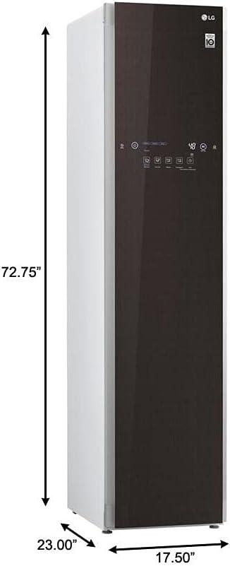 imageLG Styler Steam Closet Clothes Steamer for Garments and Household Item Care WiFi enabled White S3WFBNEspresso