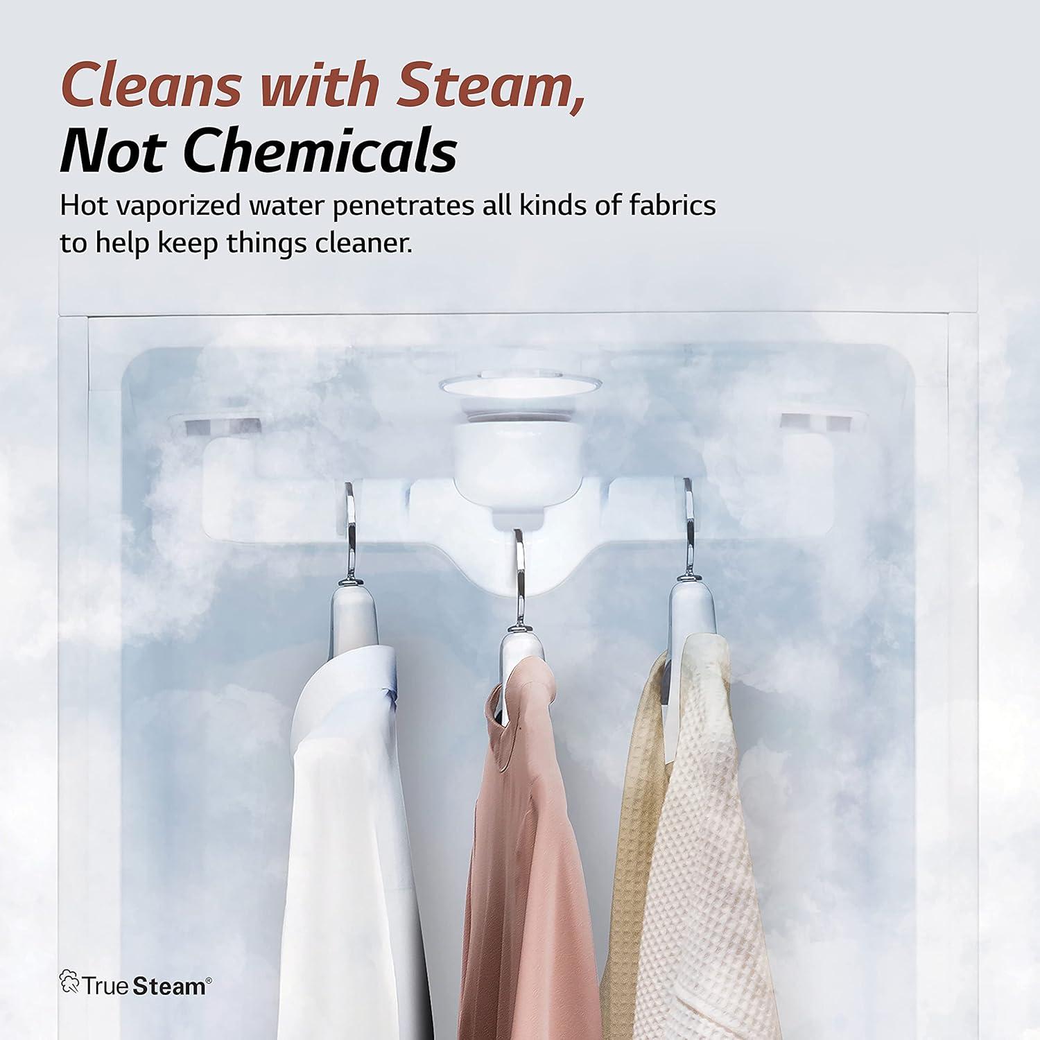 imageLG Styler Steam Closet Clothes Steamer for Garments and Household Item Care WiFi enabled White S3WFBNMirror