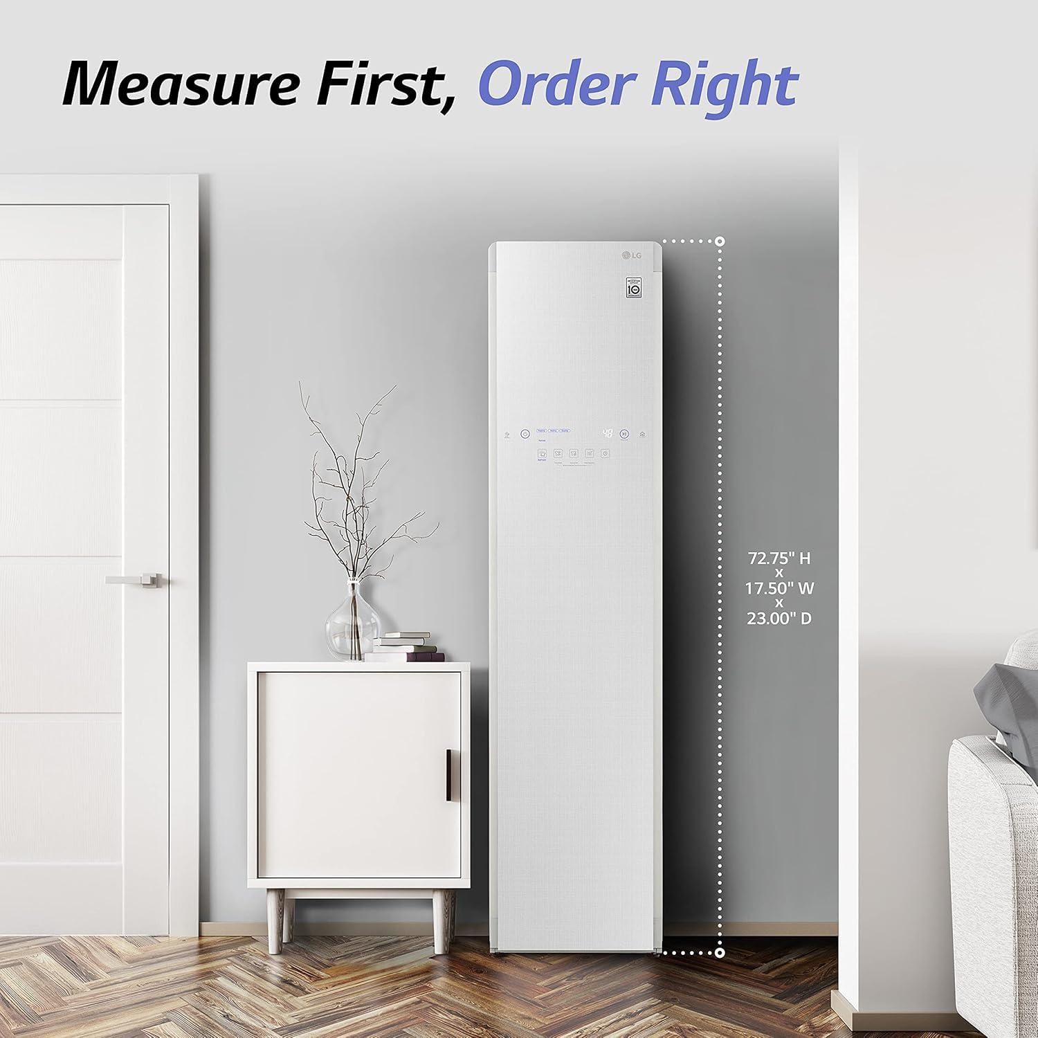 imageLG Styler Steam Closet Clothes Steamer for Garments and Household Item Care WiFi enabled White S3WFBNWhite