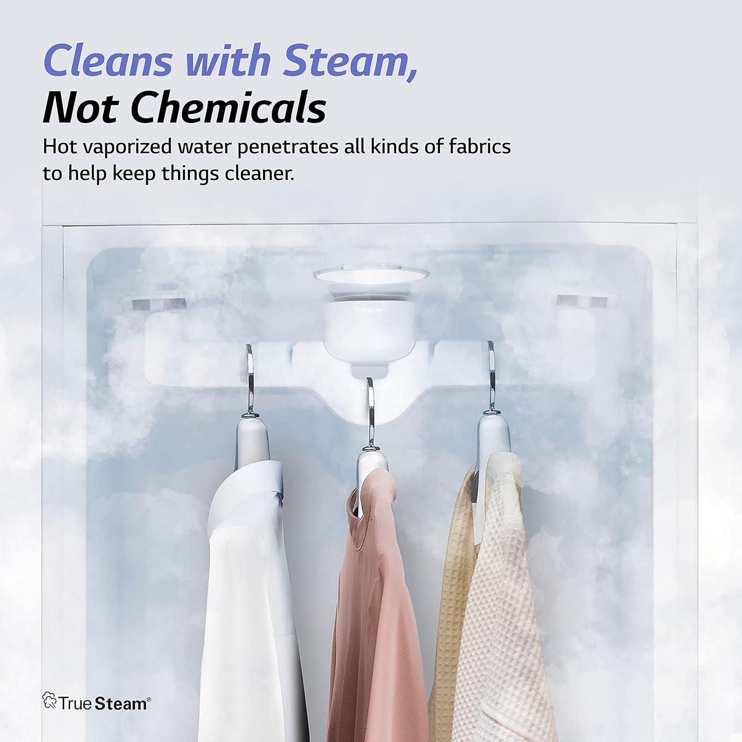 imageLG Styler Steam Closet Clothes Steamer for Garments and Household Item Care WiFi enabled White S3WFBNWhite