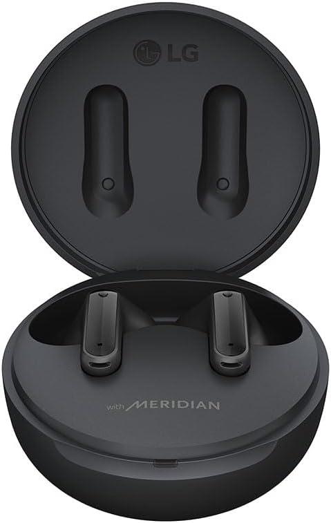 imageLG TONEFP5 TONE Free True Wireless Bluetooth Earbuds FP5  Active Noise Cancelling  Black small