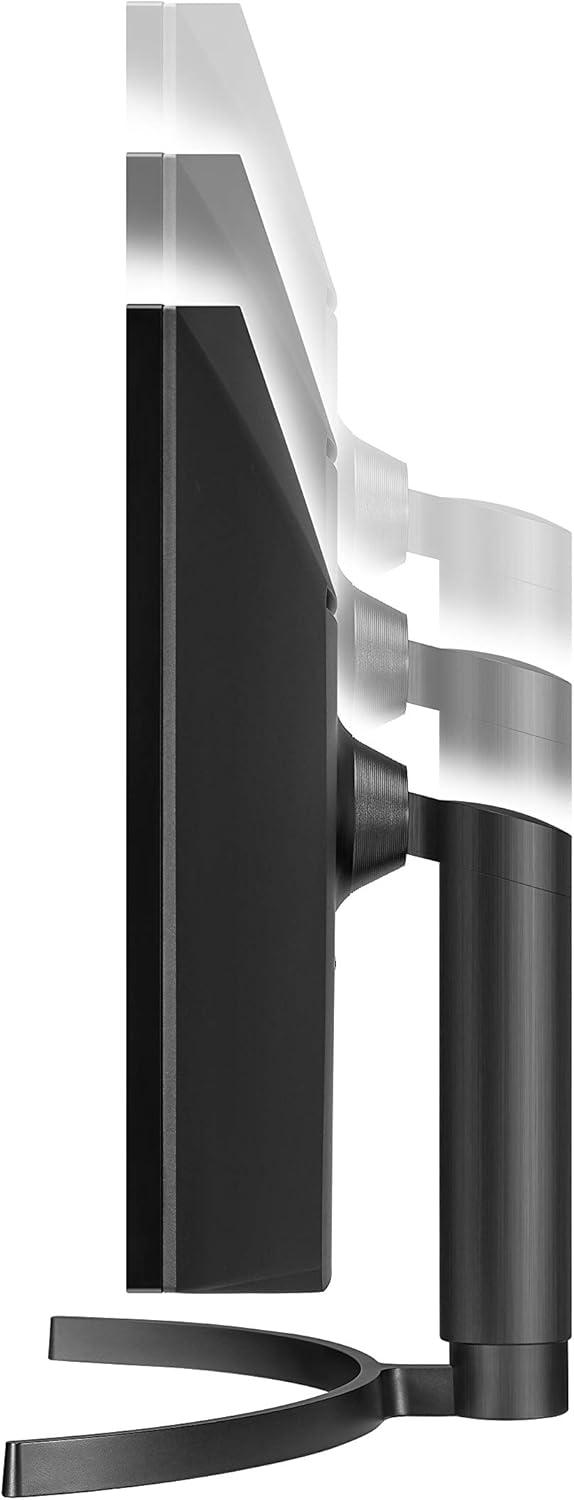 imageLG UltraWide QHD 34Inch Curved Computer Monitor 34WQ73AB IPS with HDR 10 Compatibility BuiltInKVM and USB TypeC BlackPower Delivery  60W