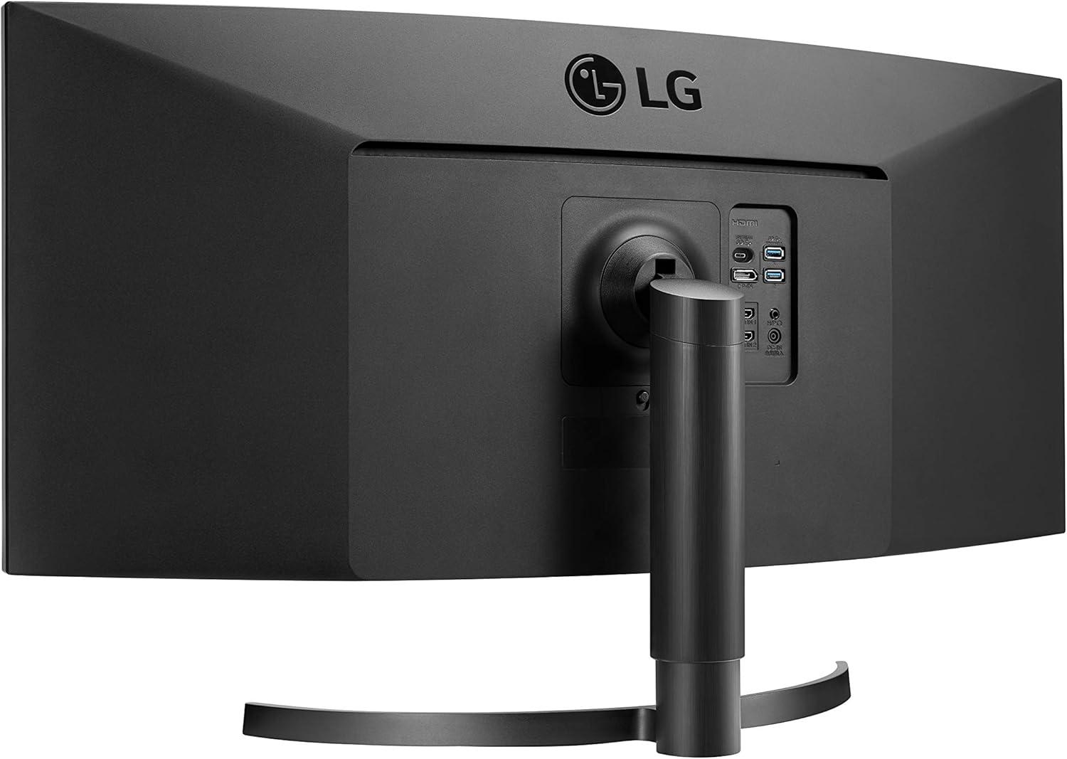 imageLG UltraWide QHD 34Inch Curved Computer Monitor 34WQ73AB IPS with HDR 10 Compatibility BuiltInKVM and USB TypeC BlackPower Delivery  60W