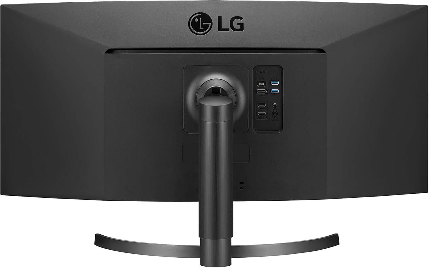 imageLG UltraWide QHD 34Inch Curved Computer Monitor 34WQ73AB IPS with HDR 10 Compatibility BuiltInKVM and USB TypeC BlackPower Delivery  60W