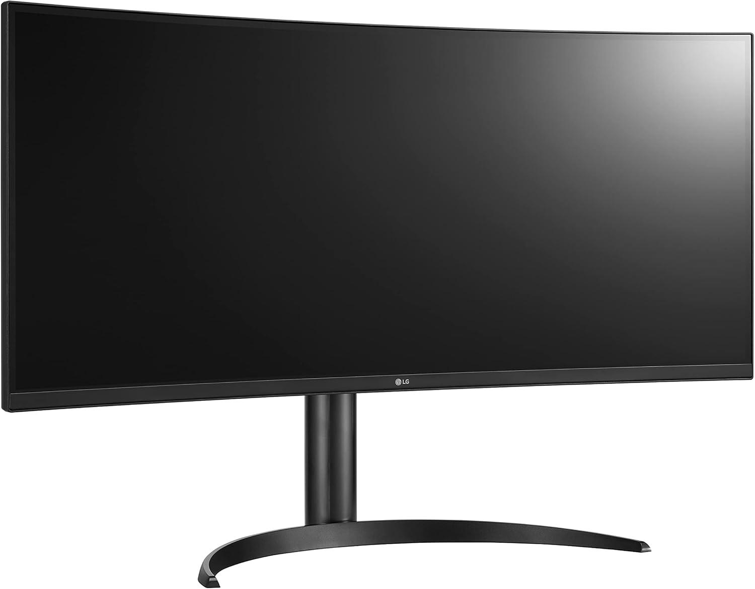 imageLG UltraWide QHD 34Inch Curved Computer Monitor 34WQ73AB IPS with HDR 10 Compatibility BuiltInKVM and USB TypeC BlackPower Delivery  90W