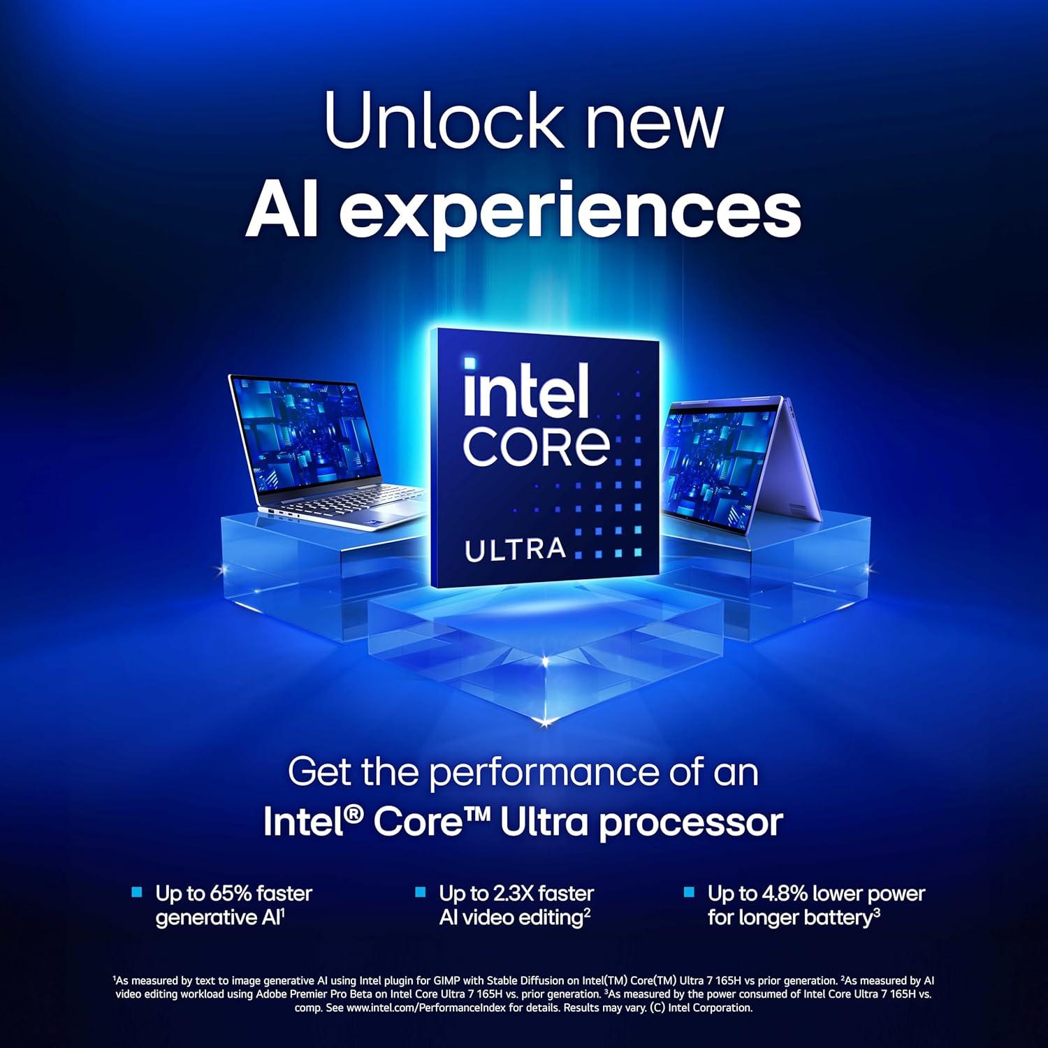 imageLG gram 17 Lightweight Laptop Intel 13th Gen Core i7 Evo Platform Windows 11 Home NVIDIA RTX3050 4GB GPU 32GB RAM 2TB SSD BlackIntel Ultra 7