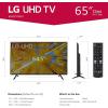 imageLG 55Inch Class UQ7570 Series 4K Smart TV AIPowered 4K Cloud Gaming 55UQ7570PUJ 2022 Black65 inch