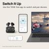 imageLG TONE Free True Wireless Bluetooth Sports Earbuds TF8  with Uvnano Charging Case IP67 Dust and Water Resistance Black SmallWhite T80