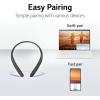 imageLG TONE Wireless Stereo Headset with Retractable Earbuds NP3 Black Small