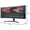 imageLG UltraWide QHD 34Inch Curved Computer Monitor 34WQ73AB IPS with HDR 10 Compatibility BuiltInKVM and USB TypeC BlackPower Delivery  60W