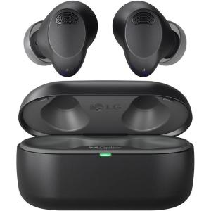 imageLG TONE Free True Wireless Bluetooth Sports Earbuds TF8  with Uvnano Charging Case IP67 Dust and Water Resistance Black SmallBlack T80