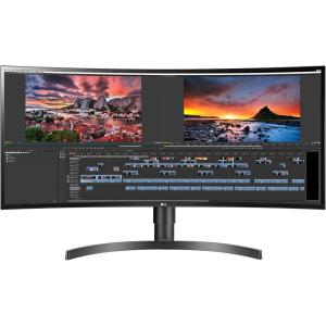 imageLG UltraWide QHD 34Inch Curved Computer Monitor 34WQ73AB IPS with HDR 10 Compatibility BuiltInKVM and USB TypeC BlackPower Delivery  60W