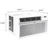 imageLG 10000 BTU Smart WiFi Enabled UltraQuite Quick and Easy Installation Window Air Conditioner with Remote ThinQ Technology Washable Filter EcoFriendly R32 Refrigerant WhiteWhite