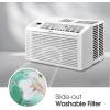 imageLG 10000 BTU Smart WiFi Enabled UltraQuite Quick and Easy Installation Window Air Conditioner with Remote ThinQ Technology Washable Filter EcoFriendly R32 Refrigerant WhiteWhite