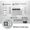 imageLG 10000 BTU Smart WiFi Enabled UltraQuite Quick and Easy Installation Window Air Conditioner with Remote ThinQ Technology Washable Filter EcoFriendly R32 Refrigerant WhiteWhite