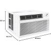 imageLG 10000 BTU Smart WiFi Enabled UltraQuite Quick and Easy Installation Window Air Conditioner with Remote ThinQ Technology Washable Filter EcoFriendly R32 Refrigerant WhiteBright White
