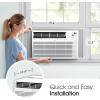 imageLG 10000 BTU Smart WiFi Enabled UltraQuite Quick and Easy Installation Window Air Conditioner with Remote ThinQ Technology Washable Filter EcoFriendly R32 Refrigerant WhiteWhite
