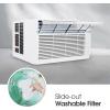 imageLG 10000 BTU Smart WiFi Enabled UltraQuite Quick and Easy Installation Window Air Conditioner with Remote ThinQ Technology Washable Filter EcoFriendly R32 Refrigerant WhiteWhite