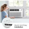 imageLG 10000 BTU Smart WiFi Enabled UltraQuite Quick and Easy Installation Window Air Conditioner with Remote ThinQ Technology Washable Filter EcoFriendly R32 Refrigerant WhiteBright White