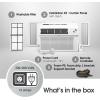 imageLG 10000 BTU Smart WiFi Enabled UltraQuite Quick and Easy Installation Window Air Conditioner with Remote ThinQ Technology Washable Filter EcoFriendly R32 Refrigerant WhiteWhite