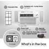 imageLG 10000 BTU Smart WiFi Enabled UltraQuite Quick and Easy Installation Window Air Conditioner with Remote ThinQ Technology Washable Filter EcoFriendly R32 Refrigerant WhiteBright White