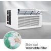 imageLG 10000 BTU Smart WiFi Enabled UltraQuite Quick and Easy Installation Window Air Conditioner with Remote ThinQ Technology Washable Filter EcoFriendly R32 Refrigerant WhiteBright White