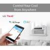 imageLG 10000 BTU Smart WiFi Enabled UltraQuite Quick and Easy Installation Window Air Conditioner with Remote ThinQ Technology Washable Filter EcoFriendly R32 Refrigerant WhiteBright White