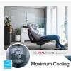 imageLG 10000 BTU Window Air Conditioners 2023 New Dual Inverter Remote WiFi Enabled App UltraQuiet Washable Filter Cools 450 SqFt AC Unit air conditioner Easy Install White LW1022FVSM