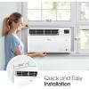 imageLG 10000 BTU Window Air Conditioners 2023 New Dual Inverter Remote WiFi Enabled App UltraQuiet Washable Filter Cools 450 SqFt AC Unit air conditioner Easy Install White LW1022FVSM