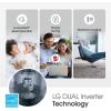 imageLG 10000 BTU Window Air Conditioners 2023 New Dual Inverter Remote WiFi Enabled App UltraQuiet Washable Filter Cools 450 SqFt AC Unit air conditioner Easy Install White LW1022FVSM