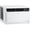 imageLG 14000 BTU DUAL Inverter Smart Window Air Conditioner 115V Cools 700 Sq Ft for Bedroom Living Room Apartment Quiet Operation ENERGY STAR works with LG ThinQ Amazon Alexa and Hey GoogleBright White